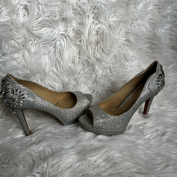 Gianni Bini Glitter Jeweled Heels - Picture 6 of 9